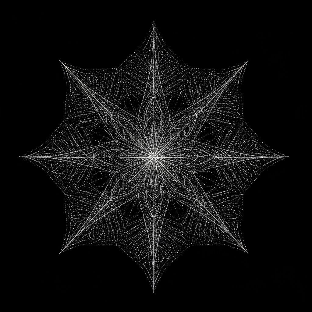 대칭의 아름다움: 나비와 눈송이